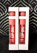 🌺2pk PEARL WORLD SMILE & SHINE CHERRY 🍒 ACEITE DE LABIOS TINTADO ROJO BRILLO DE LABIOS RARO💎