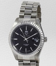 Cavadini Reloj Automático CV-335 Leonardo Miyota 8215 Acero Inox Stahl-Schwarz