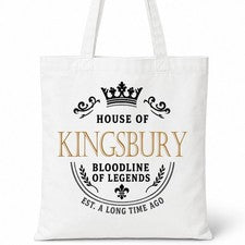 Bolso de Mano de Algodón KINGSBURY Casa del Apellido Idea de Regalo