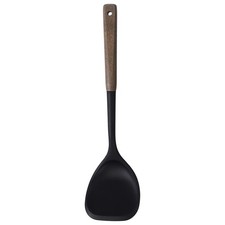 Juego de utensilios de cocina Turner espátula de silicona, negro, 1 pieza para voltear, transferir