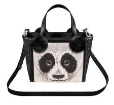 Mini Bolso de Mano Bolso de Mano Chocolaticas Panda Diseño Chocolate Caliente NUEVO