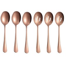Juego de 6 cucharas de acero inoxidable para catering para banquetes y bodas