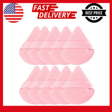 Triángulo Terciopelo Polvo Puff Rostro Cosmético Ojos Belleza Maquillaje Herramienta Esponja Reutilizable