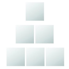 6 piezas calcomanías de pared reutilizables con espejo decoración del hogar pegatinas autoadhesivas plateadas