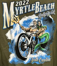 Camiseta de motociclista Myrtle Beach Rally South Carolina Bike Week 2022