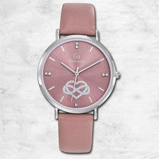 Girl Only GO Reloj De Pulsera Mademoiselle Quarz Cuero Rosa UGO699656