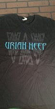 URIAH HEEP - Camiseta Azul Logo 1 Cara ~Nunca Usada~ S M 3XL