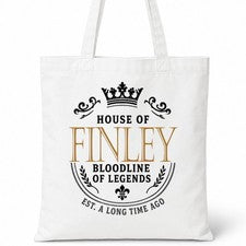 Bolso de Mano FINLEY Casa del Apellido Algodón Idea de Regalo