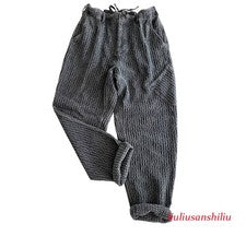 Pantalones informales retro estilo japonés calce suelto cintura elástica cónica pantalones para hombre