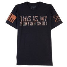 Camiseta Camisa Grunt Style Realtree Edge This Is My Hunting - Negra