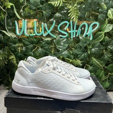 Flux Adapt Entrenador Descalzo Triple Blanco Tejido Suela Blanca Hombres 7 Mujeres 8