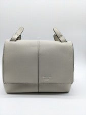 CALVIN KLEIN Imitación Cuero Solapa Mujer Bandolera Monedero Bolso de Mano - MARFIL~