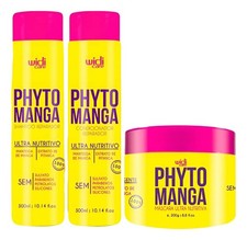 Hermoso kit de champú, acondicionador y mascarilla para cabello Widi Care PhytoMango
