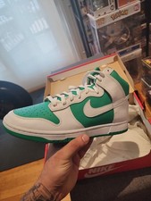 Talla 12 - Nike Dunk High Blanco Verde Estadio