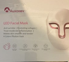 ☂️Auxoliev Mascarilla LED Terapia de Luz,LED Mascarilla Facial Cuidado de la Piel SELLADA☂️