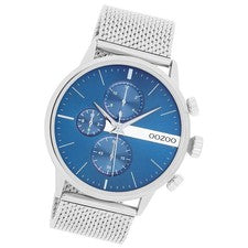Oozoo Reloj Hombre Reloj Relojes Analógico Metal Malla Plata UOC11100