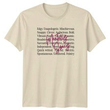 Camiseta Edgy Unapologetic para mujer ropa regalo para ella