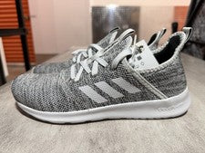 Zapato para correr Adidas Cloudfoam Pure blanco/blanco/negro 6.5us