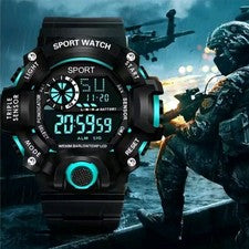 Reloj de pulsera digital deportivo del ejército para hombre cuarzo fecha impermeable militar