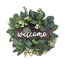Decoración de puerta decoración de bienvenida puerta de entrada decoración del hogar simulación