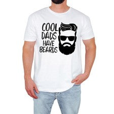 Camiseta Papás Tiene Barbas Para Hombres Elegante Papá Humor Linda Moda Regalo de Cumpleaños
