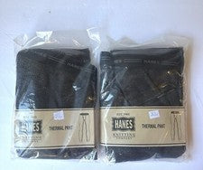 2 Paquetes Pantalones Térmicos Hanes Para Hombre Tejido Waffle Estilo Nuevo Talla XL