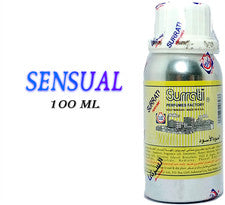 Aceite de perfume concentrado Sensual Surrati, envasado de 100 ml, aceite Attar.
