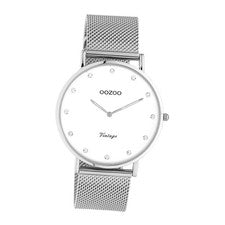 Oozoo Unisex Reloj de Pulsera Plata Analógico C20235 Vintage Series UOC20235