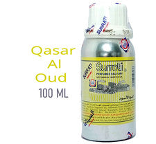 Aceite de perfume concentrado Qasar Al Oud de Surrati, envasado de 100 ml, aceite Attar.