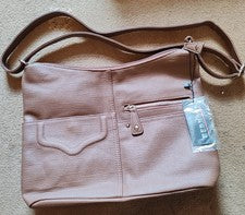 Bolso de hombro Redmond de cuero sintético topo