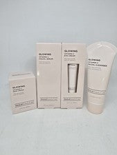 Colección Global Beauty Care Glowing Skincare 4 piezas. set limpiador, sérum, crema