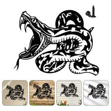 Colgante de serpiente de metal arte de pared decoración exterior hogar accesorios decorativos