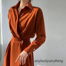 Vestido de diseño para mujer francés calce ajustado manga larga/corta moda línea A falda elegante