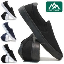 PARA HOMBRES ALPARGATAS INFORMALES DE LONA ZAPATOS DE SALÓN GIMNASIO PLIMSOLLS ZAPATILLAS TALLA