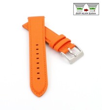 Correa de reloj Easy-Klick Canvas-Nylon Textil Modelo Havart Naranja 22 mm