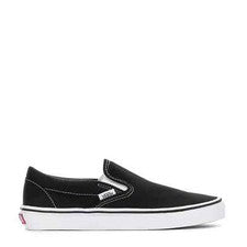 Vans Unisex Clásico Sin Cordones Negro/Blanco Tallas (7.5 US-10.5 US)