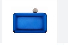 NINA Kimberly Mujer Clutch Minaudiere Bolso de Noche - Azul Eléctrico (Defectuoso)~