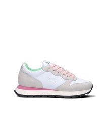 Sun68 Sneakers Donna Bianco Pelle Scamosciata, Tessuto Z36201-01-A126929