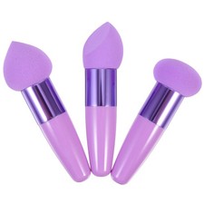 3 piezas bolígrafos de maquillaje de belleza bolígrafos de maquillaje en seco húmedo esponjas portátiles herramientas co