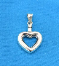 Botella de perfume corazón plata esterlina .925 TAXCO NUEVO