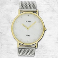 Oozoo Reloj De Pulsera Mujer Antiguo Series Análogo Metal plata UOC20115