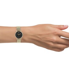 Oozoo Acero Inoxidable Unisex Reloj C20232 Analógico Cuarzo Reloj Pulsera Oro Vintage UOC20232