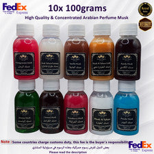 Juego 10x 100g Arabic Musk Tahara, aceite de perfume de alta calidad 1kg مسك الطهارة FedEx