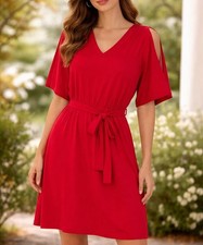Vestido Lavandería por Diseño Mujer Talla Pequeña Verano Vacaciones Informal NUEVO