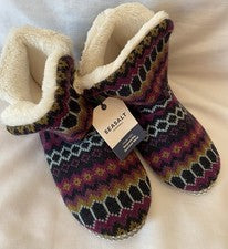 Botines Seasalt Snooze Slipper para Mujer - Modernista Uva Multi Nuevos Talla M/L