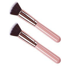 Base de cepillo de belleza 2 piezas para maquillaje líquido herramientas cosméticas cómoda