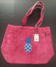 Bolso PRENELOVE TOTE Rosa Terry Tela Playa Grande Cómoda Toalla Bata Piña
