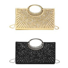 Bolso de mano de mujer, bolso de noche, bolso de banquete para mujer, vestido de noche, compromiso