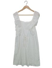 Vestido de verano para mujer Tchibo vestido de tirantes casual vintage blanco talla 40 nuevo