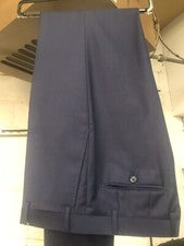 NUEVO Pantalón de vestir para hombre talla 29 azul marino 100 % lana Super 150 hecho en Italia R/$275